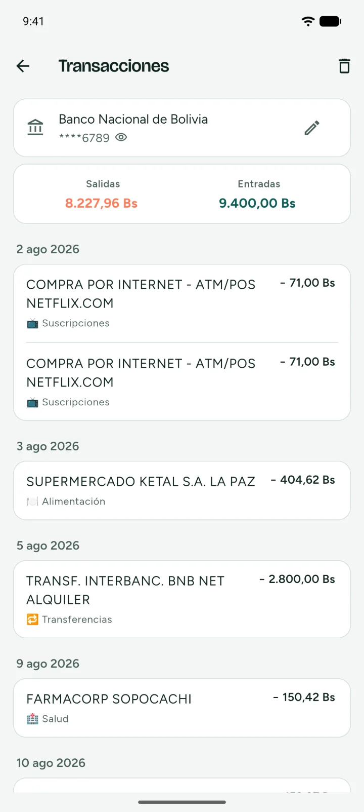Un extracto leído con sus movimientos